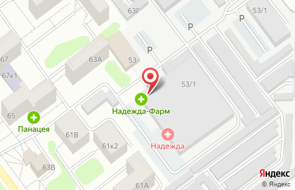 Ассоциация аптечных организаций Надежда-Фарм на улице Рылеева на карте