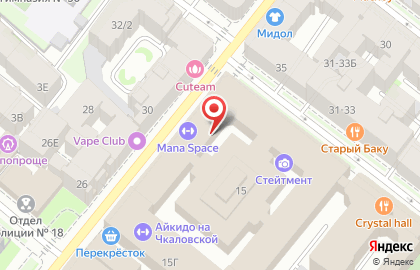 Ресторан Crystal Hall в Петроградском районе на карте