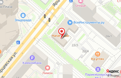 Новая заря на Ярцевской улице на карте