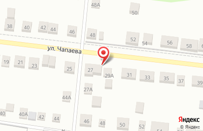 Сауна Оазис на улице Чапаева на карте