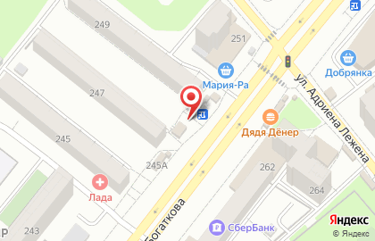 Киоск по продаже печатной продукции на улице Бориса Богаткова на карте