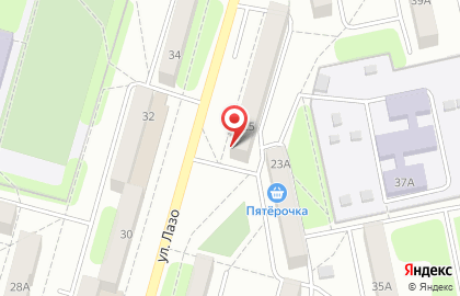 Парикмахерская Милана на улице Лазо на карте