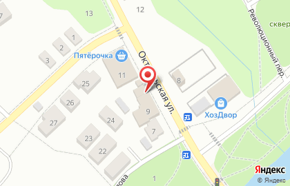 Магазин Аллея Мебели на Октябрьской улице на карте