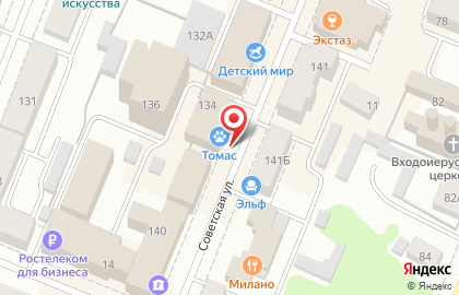 ТВОЕ на Советской улице на карте