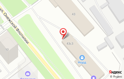 Сеть киосков и магазинов свежей выпечки Метро-II на улице Онежской Флотилии на карте
