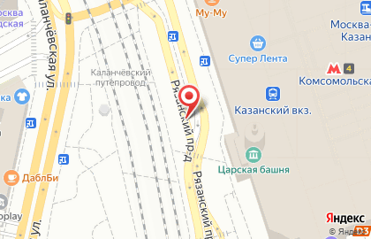 Химчистка Юлайм с бесплатной доставкой на Комсомольской (пр-кт Рязанский) на карте