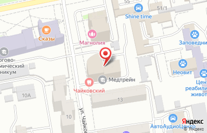 Строительная компания ЮНИК на улице Чайковского на карте