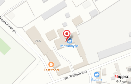 Магазин по продаже овощей и фруктов в Якутске на карте