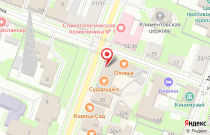 Грант на Большой Московской улице на карте