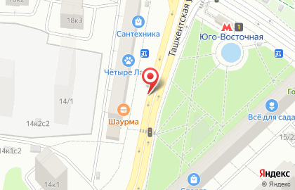 Мастерская Портного на Ташкентской улице на карте