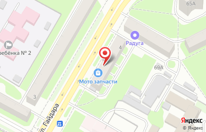 Магазин канцтоваров в Нижнем Новгороде на карте
