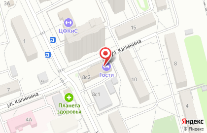 Гостиница Гости на карте