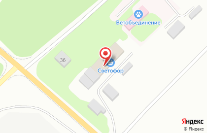 Супермаркет Светофор, супермаркет в Нурлате на карте