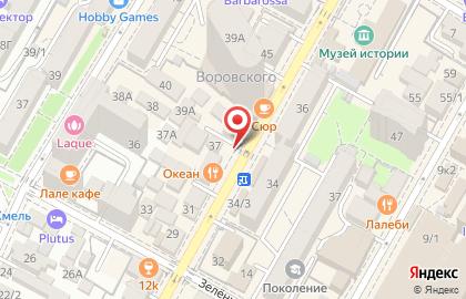 Кафе-сувлачная Энос на улице Воровского на карте