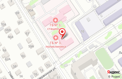 Городская больница №3, г. Барнаул на улице Бехтерева, 26 на карте