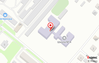 Средняя общеобразовательная школа №4 на Комсомольской на карте
