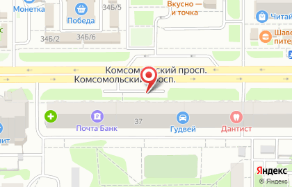 Магазин Flex-sport на Комсомольском проспекте на карте