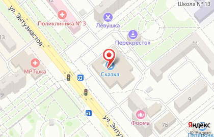 Электронный дискаунтер Ситилинк на улице Энтузиастов на карте