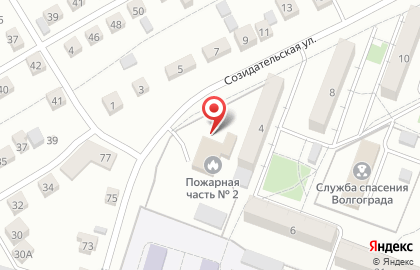 Пожарная часть №2 Краснооктябрьского района на карте