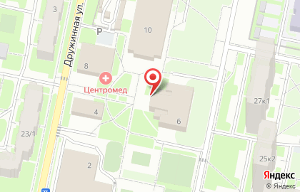 Центр развития по дзюдо на Дружинной улице на карте