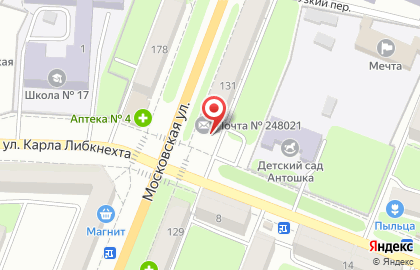 Бухгалтерская компания Действительные Чеки на Московской улице на карте