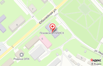 Псковский научно-исследовательский институт сельского хозяйства на карте