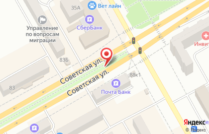 ОАО Лето Банк на Советской улице на карте