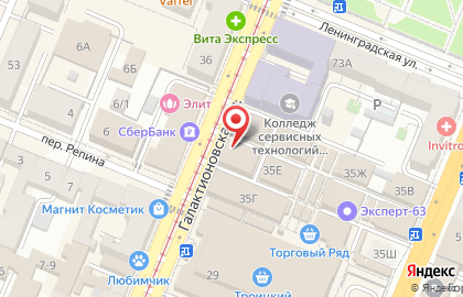 Мясная лавка Привозъ на Галактионовской улице на карте