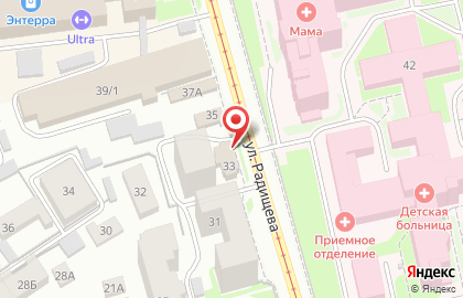 Документ-центр в переулке Радищева на карте