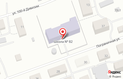 Средняя общеобразовательная школа №82 в Архангельске на карте