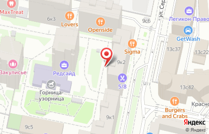 RedSide, жилой квартал, ОАО 7-й таксомоторный парк на улице Сергея Макеева на карте