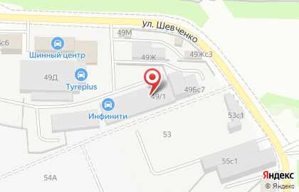 ООО ПроектСтройИнвест на улице Шевченко на карте