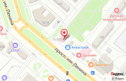 36.6 на проспекте Ленина на карте