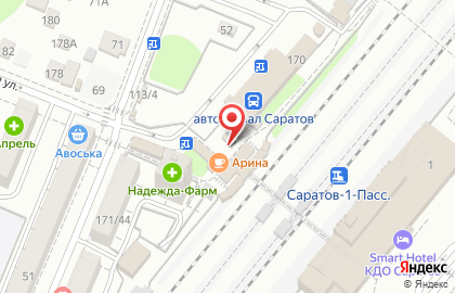 Магазин овощей и фруктов на Московской, 170в на карте