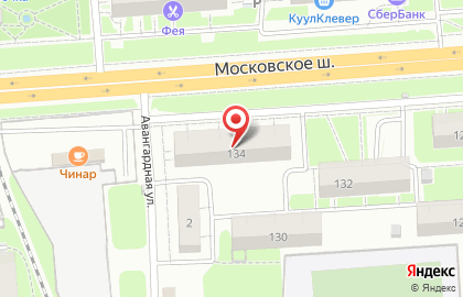 Магазин автозапчастей на Московском шоссе, 134 на карте