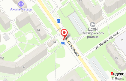 Банкомат СберБанк на улице Ивана Черных, 32б на карте
