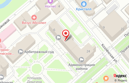 Администрация г. Вологды на Козлёнской улице на карте
