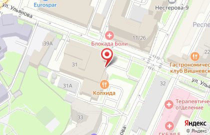 Отделение Промсвязьбанка на улице Нестерова на карте