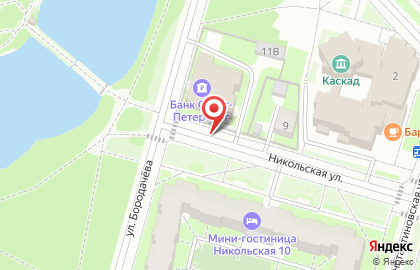 Каскад в Петергофе на карте
