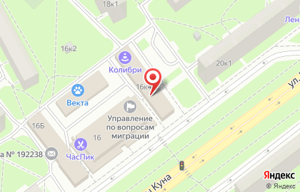 Букмекерская контора БалтБет в Фрунзенском районе на карте