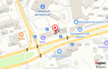 Салон сотовой связи Euroline на проспекте Али-Гаджи Акушинского на карте