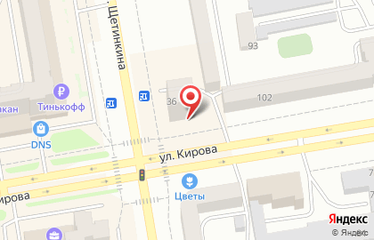 Магазин продуктов Светлое и темное на улице Щетинкина на карте