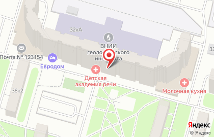 Логопедический центр Детская академия речи на улице Маршала Тухачевского на карте