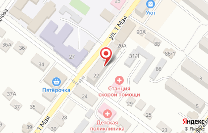 Магазин разливного пива Чешский лев, магазин разливного пива на улице 1 Мая на карте