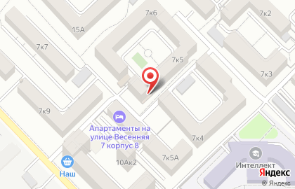 Мини-маркет Домашний на Весенней улице на карте
