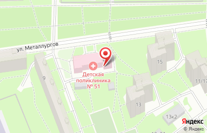 Детская Поликлиника # 51 на карте