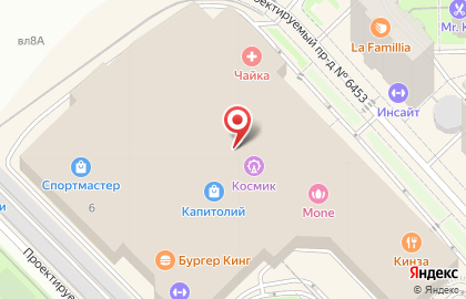 Ресторан быстрого питания KFC на метро Университет на карте