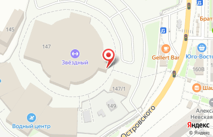Спортивный комплекс Звёздный в Советском районе на карте