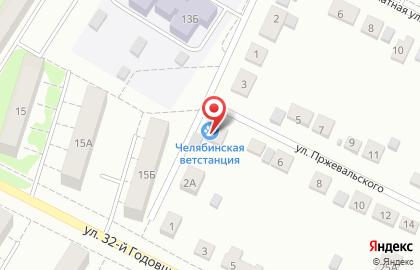 Челябинская городская ветеринарная станция по борьбе с болезнями животных на карте