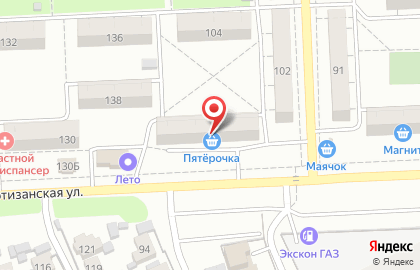 Компания по установке натяжных потолков на Партизанской улице на карте